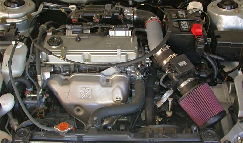 Mitsubishi Eclipse Performance Air Intake - K&N Engineering - Typhoon Short Ram - Silver - `00-`03